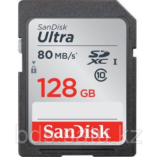 Карта памяти Sandisk 128GB Ultra SDHC 80/10 Mb/s (SDSDUNC-128G-GN6IN)
