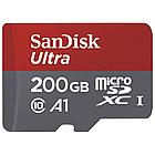 SanDisk 200Gb Ultra microSDHC + SD adapter 100/10 Mb/s