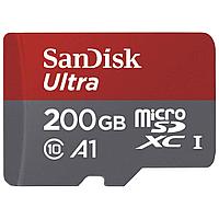 SanDisk 200Gb Ultra microSDHC + SD adapter 100/10 Mb/s