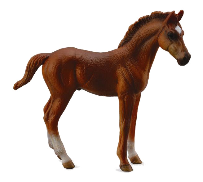 CollectA Фигурка Чистокровный каштановый жеребец, длина 9.6 см
