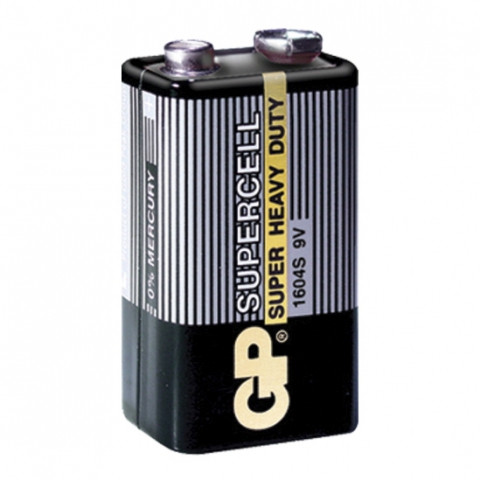 Батарейка GP 9v Supercell - фото 2 - id-p17485748