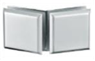 Коннектор стекло-стекло 135° SS304, матовый, T=8mm