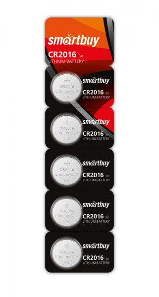 Батарейка литиевая Smartbuy CR2016