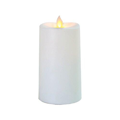 Свеча светильник LED белая с мерцающим пламенем 063-87
