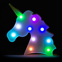 Ночник «Единорог» с разноцветными лампочками