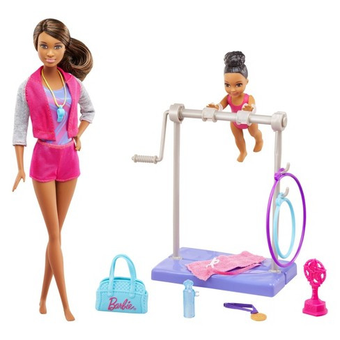 Barbie "Кем быть?" Игровой набор Barbie "Гимнастика", афроамериканка