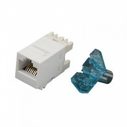 AMP Модульное гнездо UTP 110Connect SL-типа, RJ-45 Кат.6, Цвет: белый