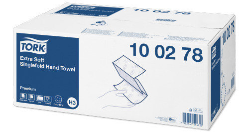 Tork листовые полотенца Singlefold сложения ZZ качества Premium, фото 2
