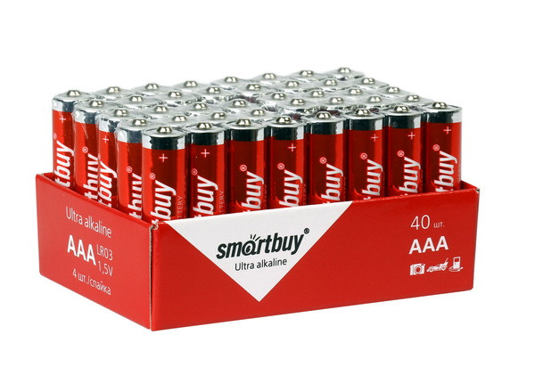 Батарейка алкалиновая Smartbuy ААА LR03