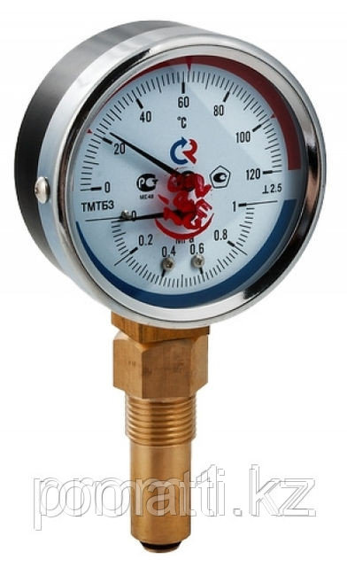 Термоманометр d=80mm, фото 1