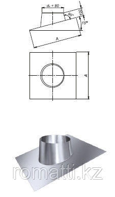 Проход кровельный DDT 15 А (DN150), фото 1