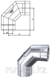 Колено с ревизией GВR/BGR 90 ST (DN 150), фото 1