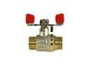 Кран шаровый 1/2" MMW штуцер штуцер бабочка