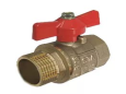 Кран шаровый 1/2" FMW гайка штуцер бабочка