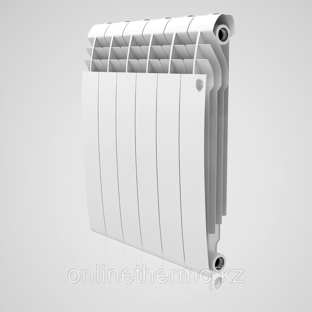 Радиатор алюминиевый Biliner 500/90 выпуклый Royal Thermo белый (РОССИЯ) - фото 2 - id-p1543098