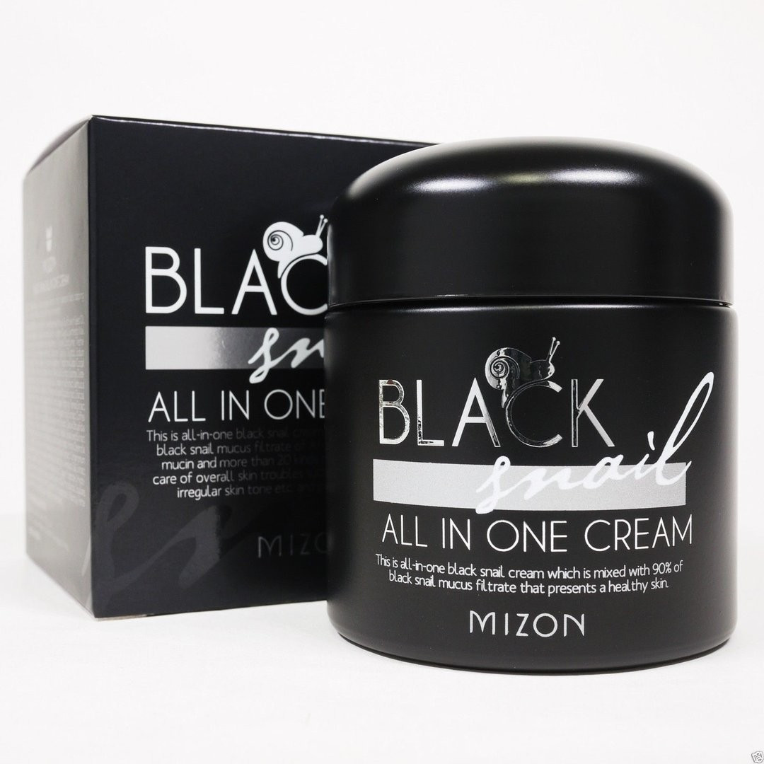 Крем с экстрактом черной улитки Black Snail All in one cream Mizon