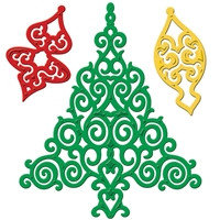 Набор ножей для вырубки -  праздничное дерево 2012