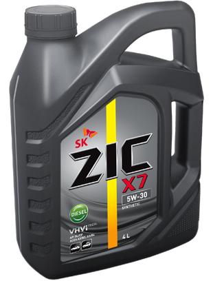 Синтетическое моторное масло ZIC X7 Diesel 5w30 4л
