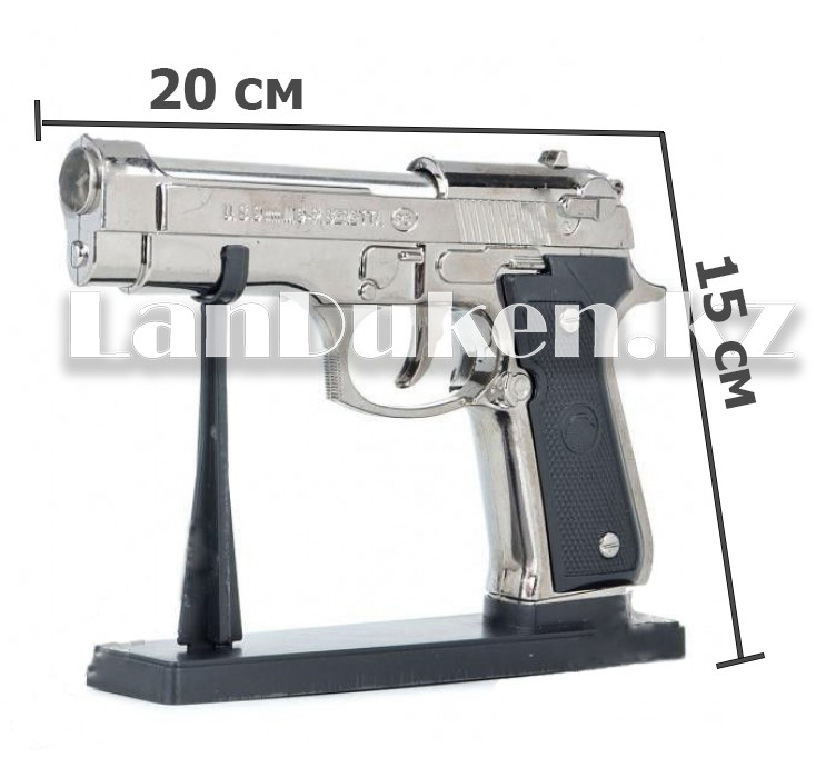 Зажигалка, пистолет "Pietro Beretta U.S. 9MM Gun" Pistol Lighter (длина 20 см) - фото 8 - id-p58837516