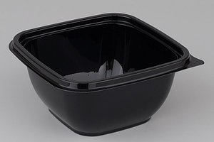 Контейнер 1212 черный 126*126*60мм-500мл 50шт/уп 500шт/кор