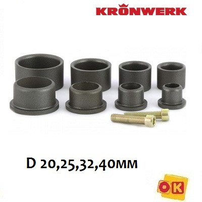 Насадки с тефлоновым покрытием к аппарату для сварки полипропиленовых труб, D 20; 25; 32; 40 мм. Kron Werk - фото 1 - id-p56779806