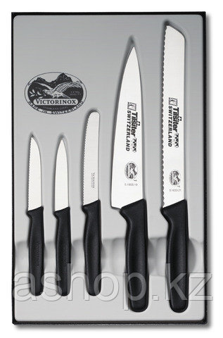 Набор ножей кухонных Victorinox Kitchen Knife Set, Материал клинка: Нержавеющая сталь, Материал рукояти: Полип