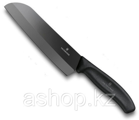 Нож кухонный Victorinox Santoku Ceramic Black, Длина клинка: 170 мм, Материал клинка: Керамика, Материал рукоя