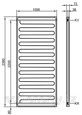 Vitosol 100-FM (Viessmann) с переключающимся слоем абсорбера - фото 2 - id-p58839133