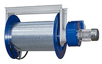 Вытяжная катушка механическая ARCA-100-PB для шланга диаметром 100 мм, с вентилятором 0,37 кВт, длиной 10 м