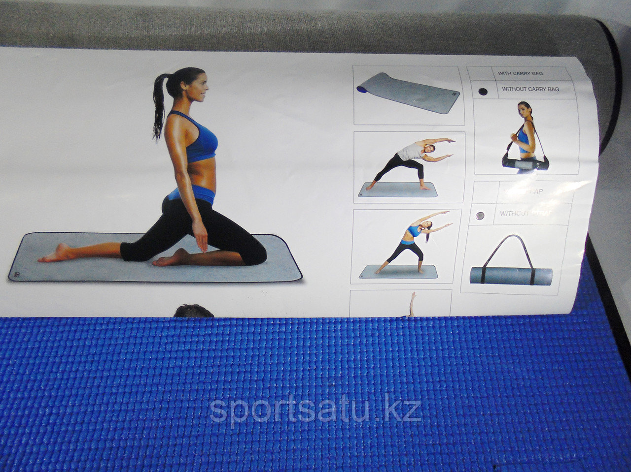 Коврик для йоги и гимнастики (Каремат) оригинал BODY 152,4 X 56W CM - фото 5 - id-p4171961