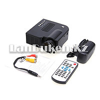 Портативный мини led проектор разрешение 320x240,регулируемая фокусировка,с динамиком