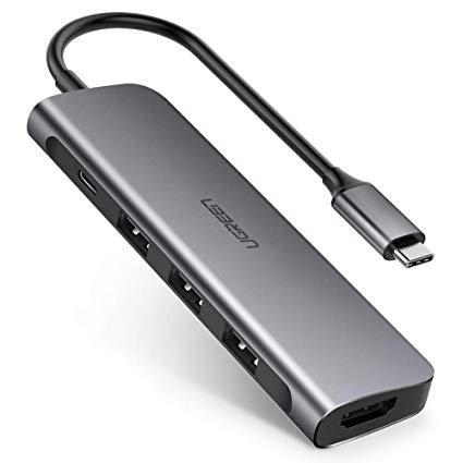 Type C 3.0 хаб-конвертор. 1*HDMI, 3*USB 3.0, +PD