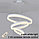 Светодиодная люстра 100вт хай тек кольца (белый и черный цвета), фото 3