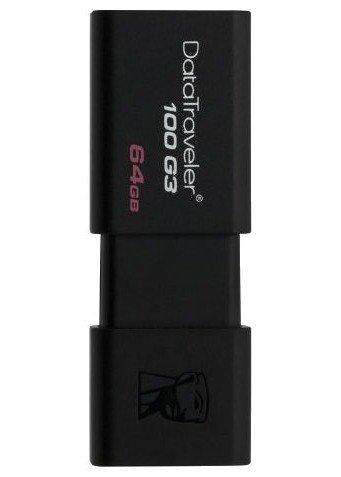 USB Флеш 64GB 3.0 Kingston DT100G3/64GB черный