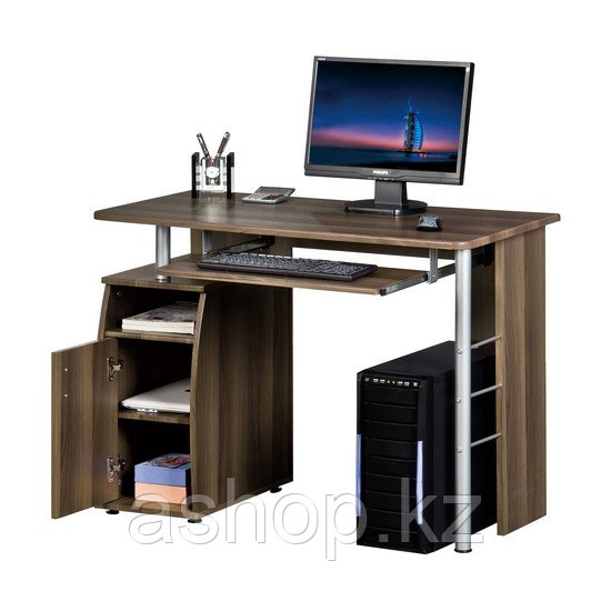 Стол компьютерный Deluxe Riva, Материал: МДФ, Цвет: Коричневый, (DLFT-228S)
