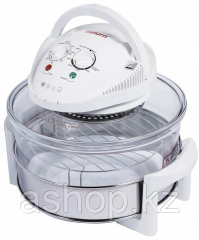 Аэрогриль электрическая Saturn ST-CO9151, 12-17 л, Съемная крышка, 0°- 250°, Нагревательный элемент: Галогенн
