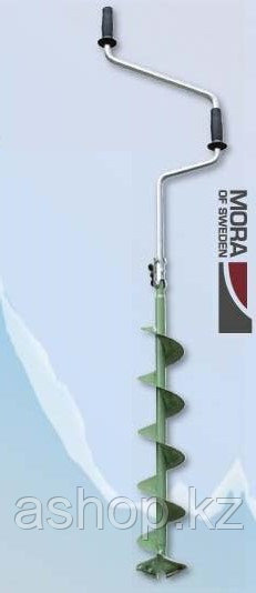 Ледобур складной Mora Expert 130, Диаметр: 130 мм, Толщина льда: 950 мм, Цвет: Зелёный, Упаковка: Розничная, (