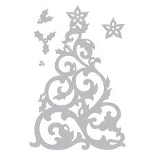 "Набор трафаретов для вырубки из 5 предметов - рождественская елка от Джен Лонг Филипсена.  