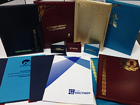 Папка поздравительная, на юбилей, на подпись, с логотипом, куәлік, удостоверения корочки