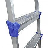 Стремянка НИКА СМ7 металлическая 7 ступеней, широкая ступень, фото 3