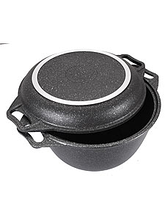 Казан с кр.-сковородой Мраморная кмт34а 3,0л