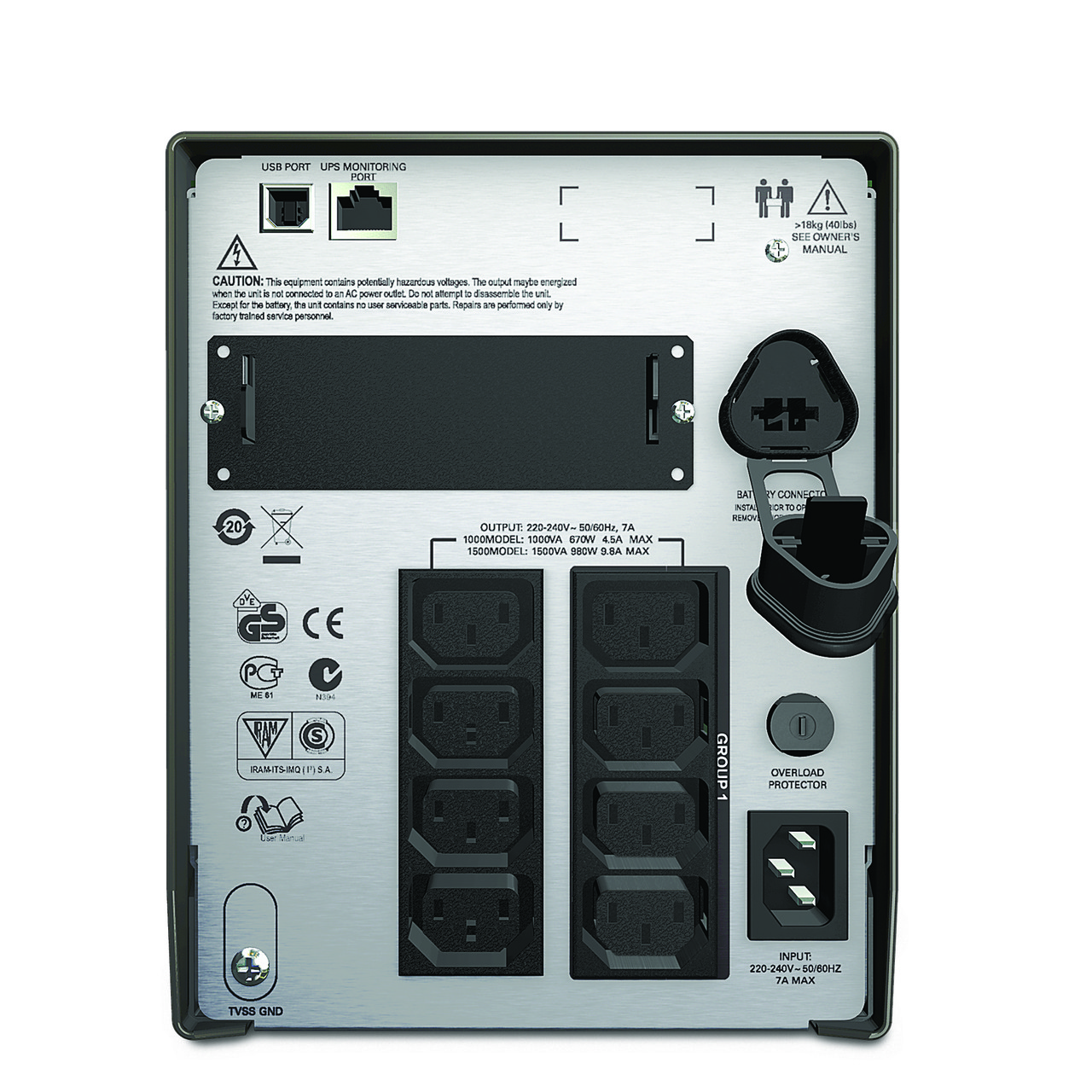 SMT1500I APC Smart-UPS 1500VA LCD 230V - фото 2 - id-p58946150