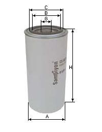 Фильтр топливный на RENAULT/ VOLVO, РЕНО/ ВОЛЬВО, SAMPIYON CS1443M - фото 1 - id-p54717250