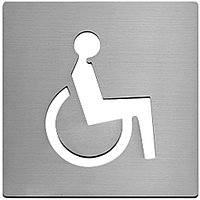 Символ "Инвалид". нержавеющая сталь, 100 мм