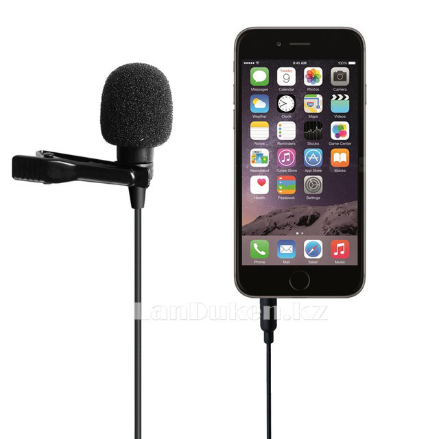 Петличный микрофон 3.5 мм jack черный Микрофон на петличке (97) - фото 4 - id-p52410106