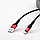 Кабель USB Hoco X26 Xpress Charging Micro Black&red, фото 2