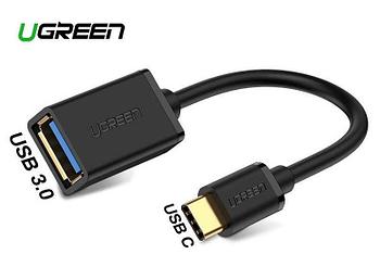 Кабель USB 3.1(m) Type C- USB(f) Type A 0.1m. OTG-кабель US154 (30701) UGREEN