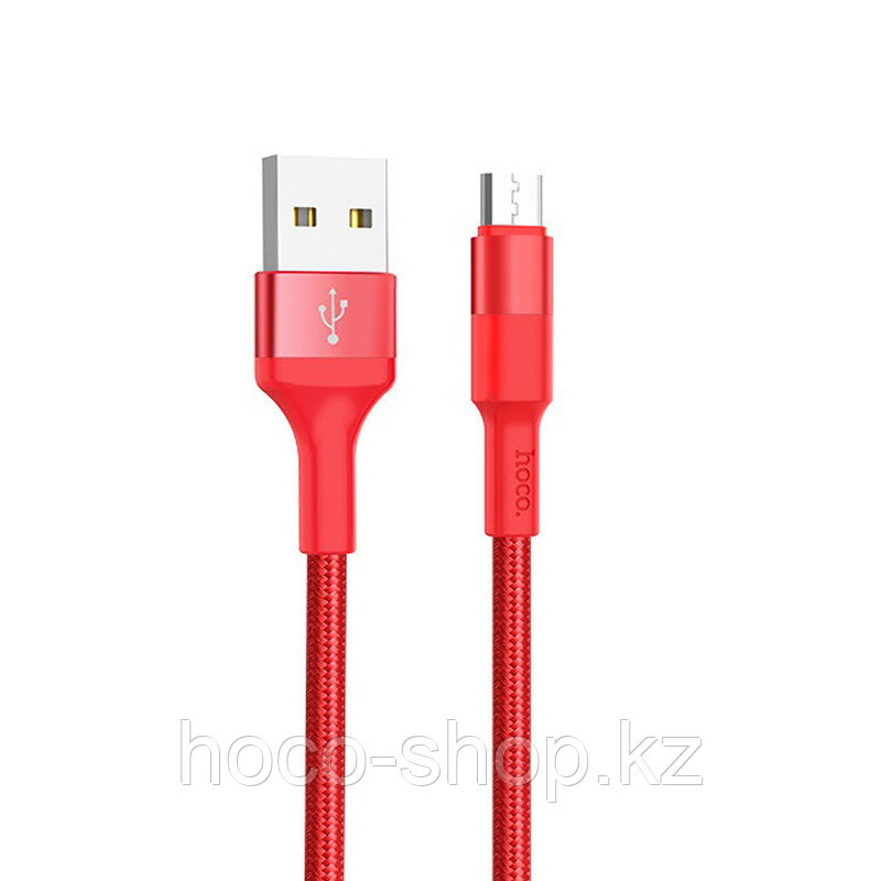 Кабель USB Hoco X26 Xpress Charging Micro Red, фото 1