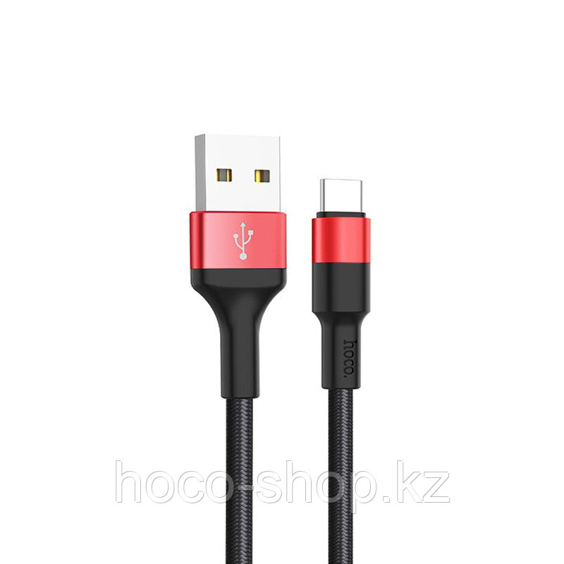 Кабель USB Hoco X26 Xpress Charging Type-c Black&red