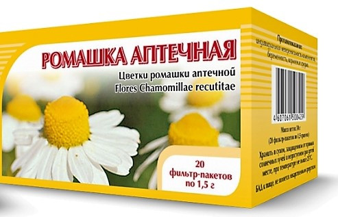 Ромашка аптечная, цветки, 20 фильтр/пак